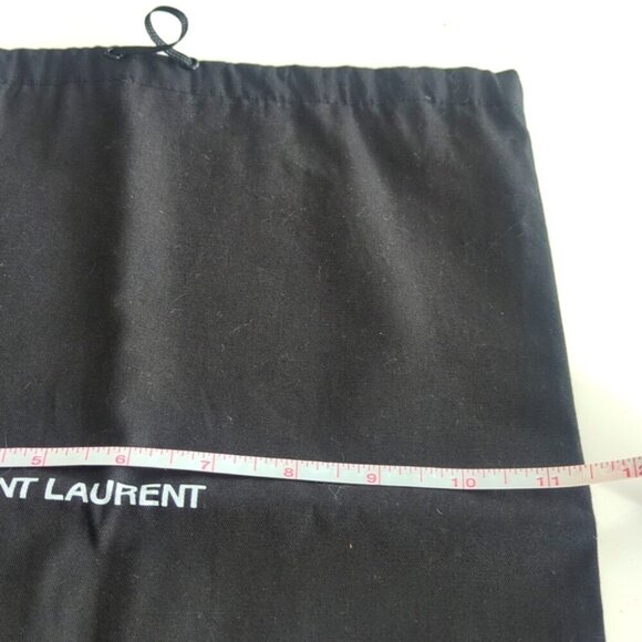 Saint Laurent Black Drawstring Dust Shoe Storage Bag - New - Picture 3 of 4